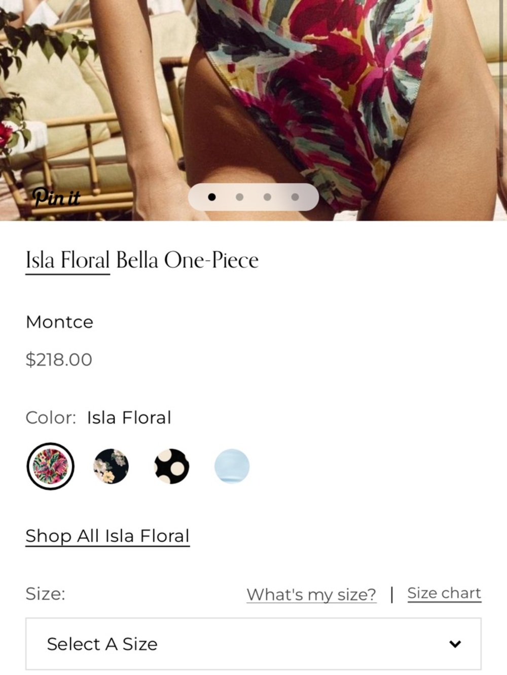 Montce Isla Floral Bella One-Piece Swimsuit - Picture 8 of 8